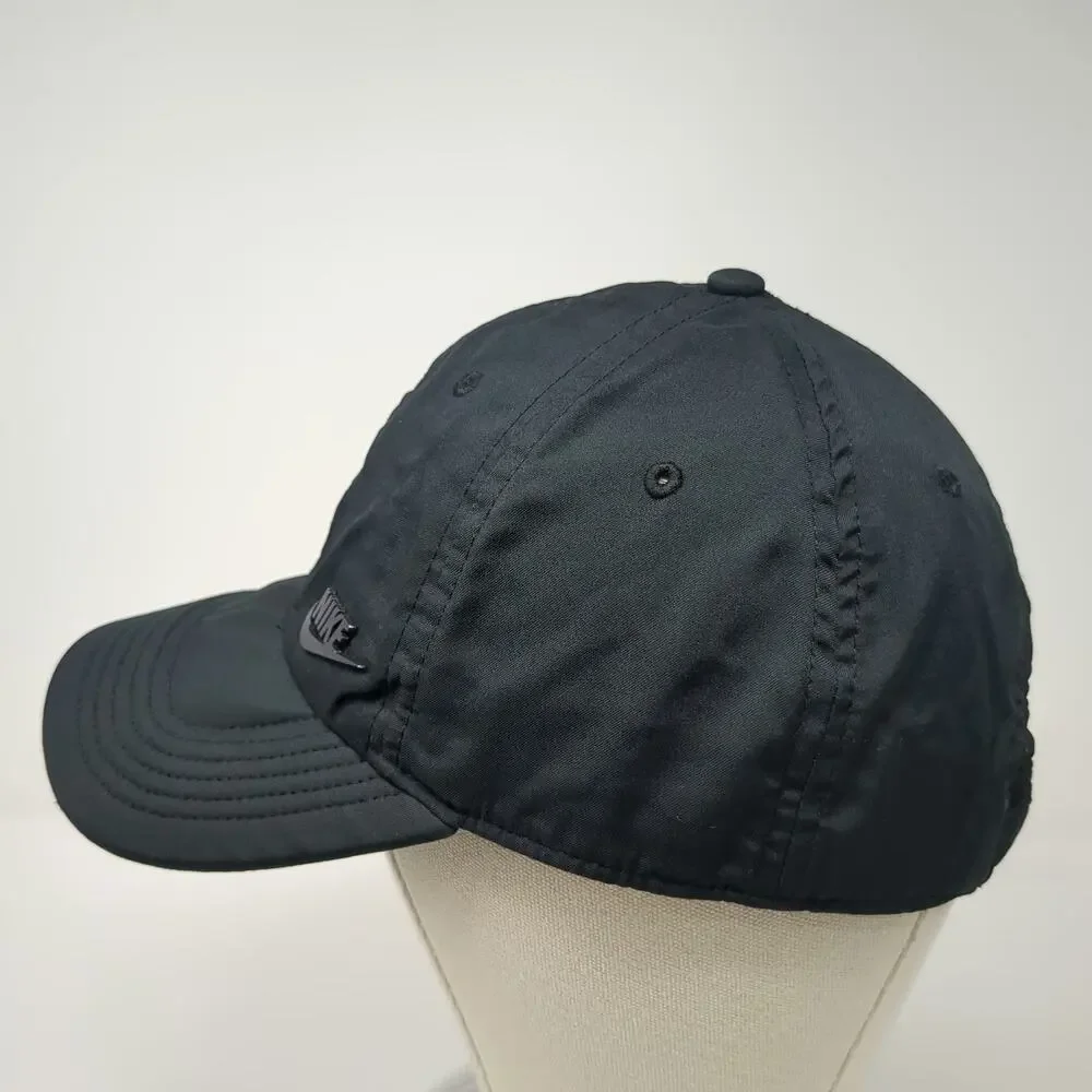 Nike Baseball Cap Black One Size Heritage86 Raised Logo Recycled Polyester Hat